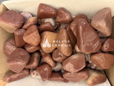 Sarkanais, pulētais kvarcs