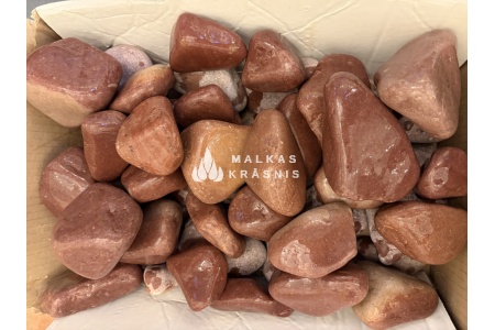 Sarkanais, pulētais kvarcs